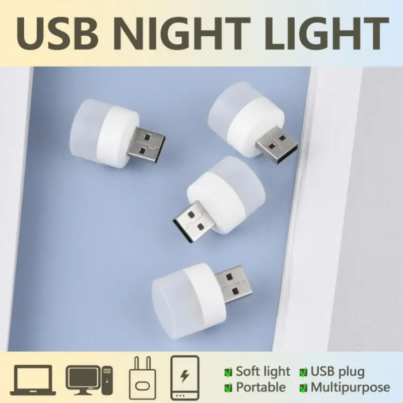 50/1Pcs Mini USB Night Light