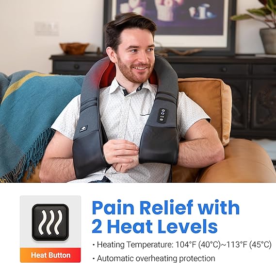 Cordless Neck Massager for Pain Relief